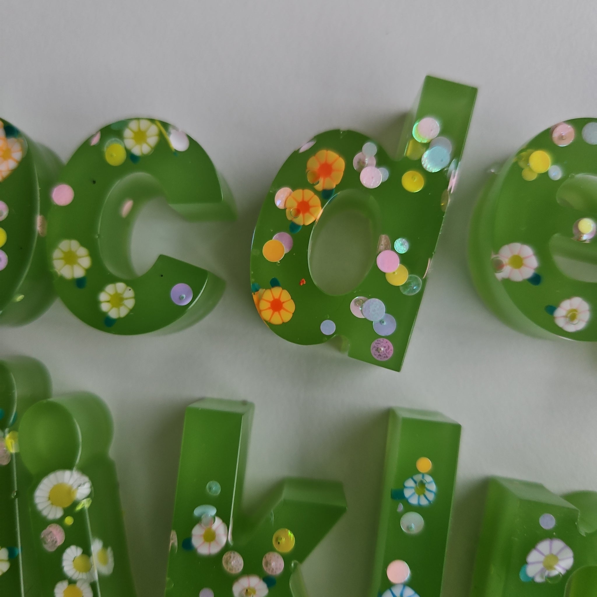 Spring Gardens lowercase letters