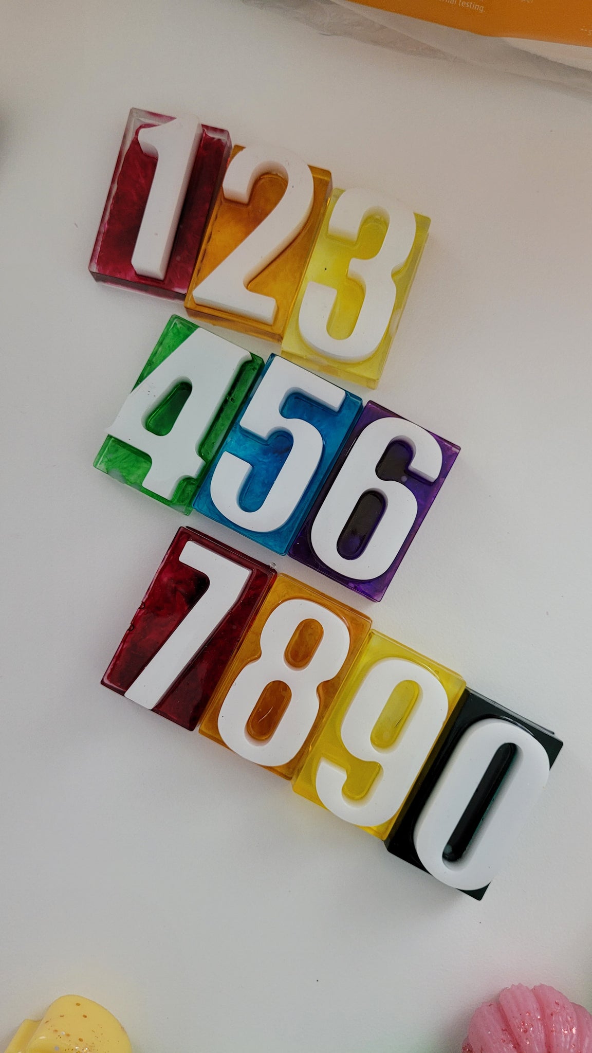 Rainbow Number counters