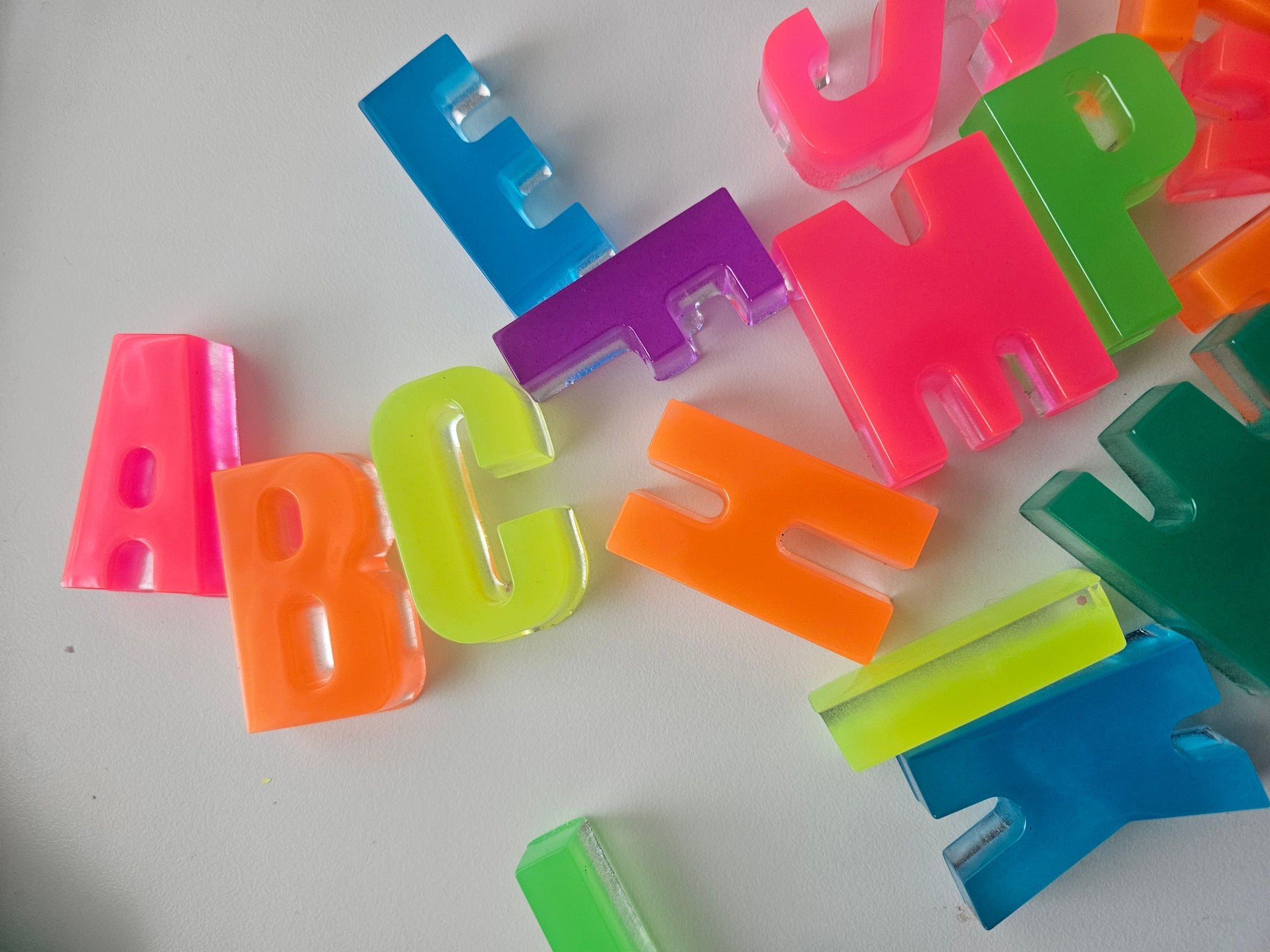 Neon "Glo" letters- Uppercase