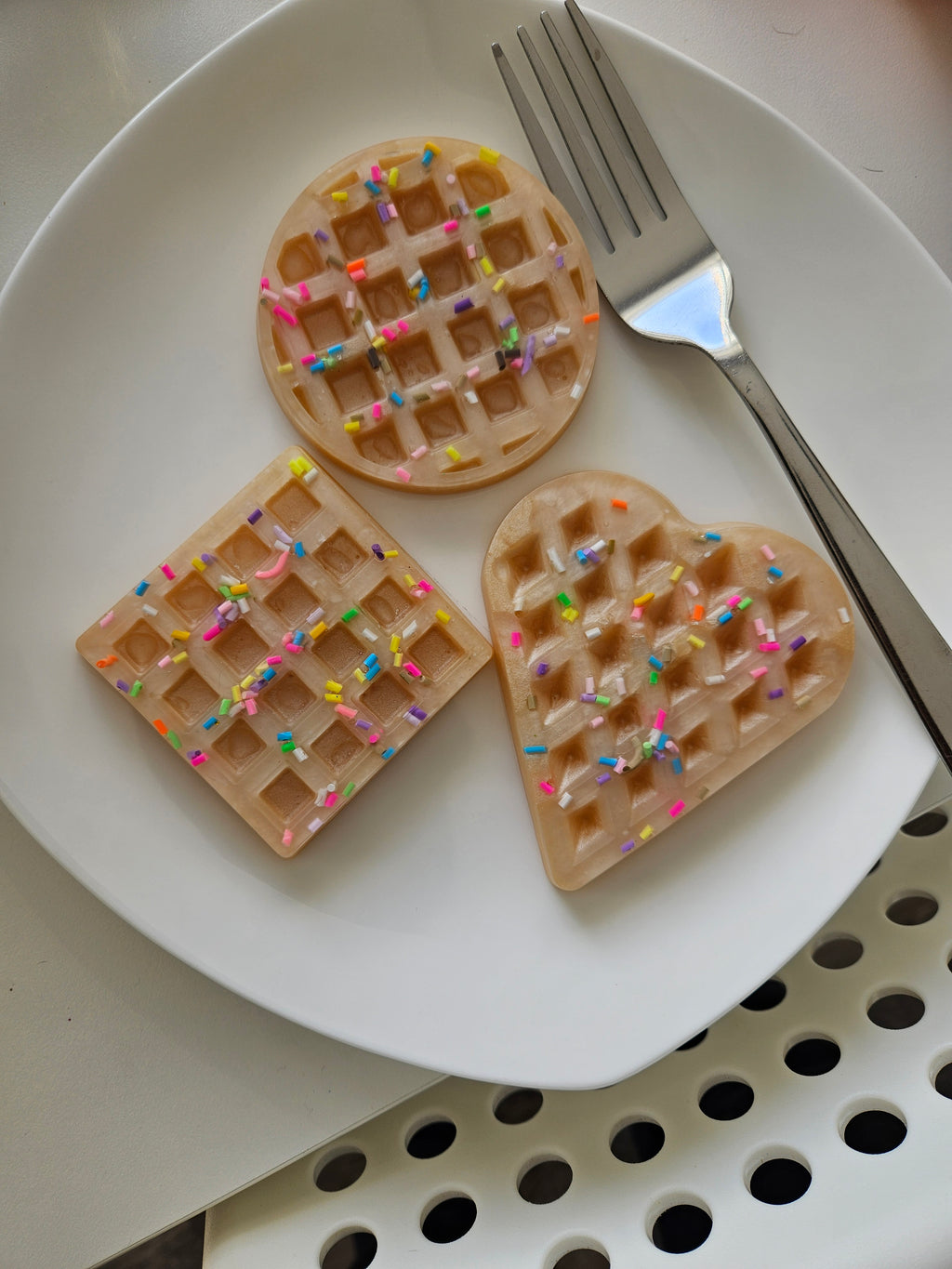 Sprinkle waffles