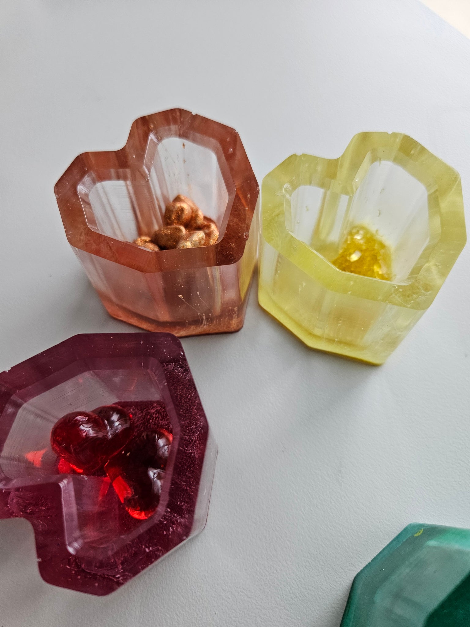 Rainbow Heart Cups