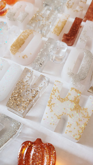Holiday Glam Uppercase Alphabet set