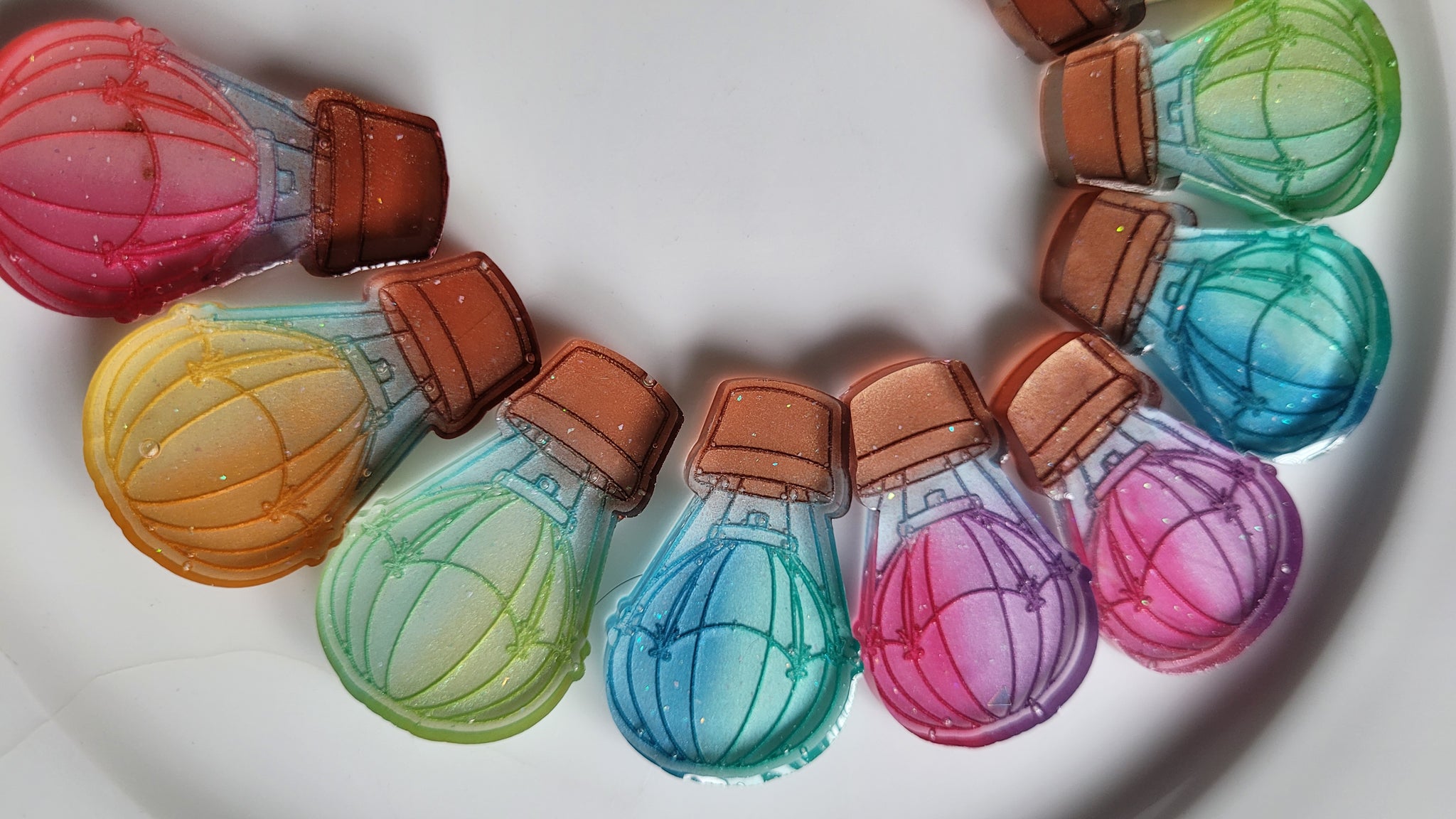 Mini Hot air balloon Counters - Love, Olive Play