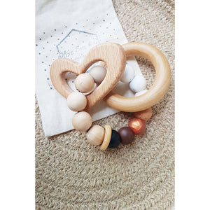 Unity Heart Wooden Chew rattle